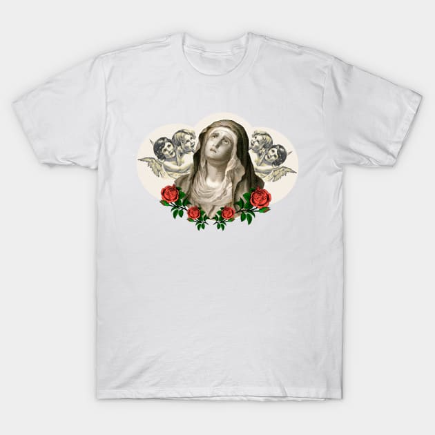 Holy Mary Our Lady and Suffering Mother T-Shirt by Marccelus